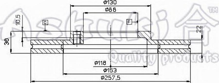 Ashuki 0990-9009 - Discofreno autozon.pro