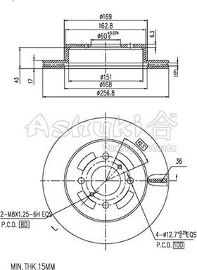 Ashuki 0990-4108 - Discofreno autozon.pro