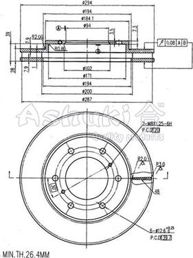 Ashuki 0990-1605 - Discofreno autozon.pro