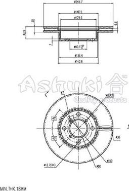 Ashuki 0990-1108 - Discofreno autozon.pro