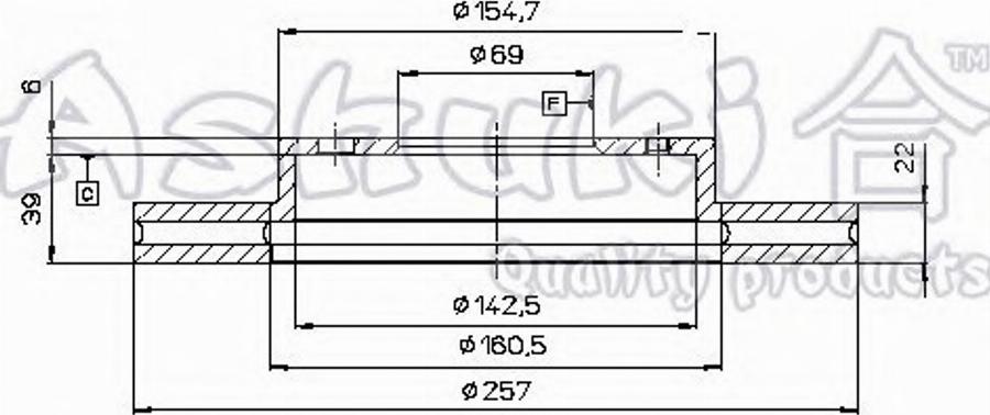 Ashuki 0990-3150 - Discofreno autozon.pro