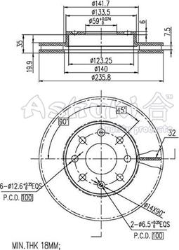 Ashuki 0990-2190 - Discofreno autozon.pro