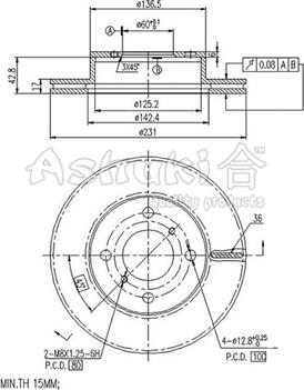 Ashuki 0990-2108 - Discofreno autozon.pro