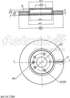 Ashuki 0990-7190 - Discofreno autozon.pro