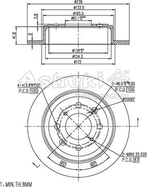 Ashuki 0993-9104 - Discofreno autozon.pro