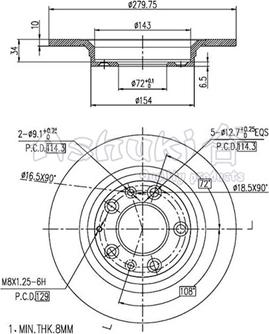 Ashuki 0993-9203 - Discofreno autozon.pro