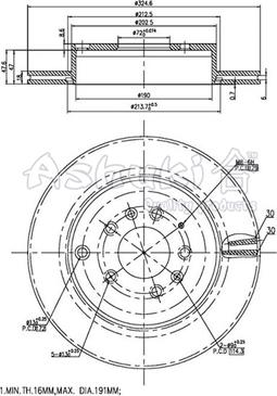 Ashuki 0993-4303 - Discofreno autozon.pro