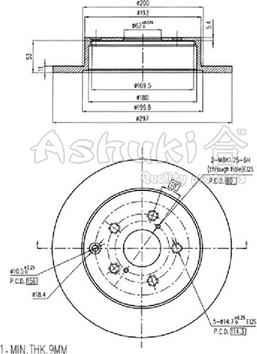 Ashuki 0993-1602 - Discofreno autozon.pro