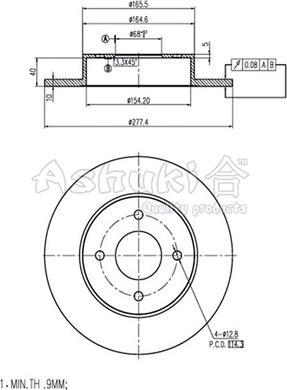 Ashuki 0993-8301 - Discofreno autozon.pro