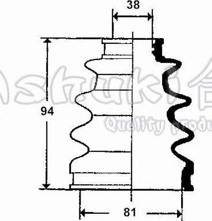 Ashuki 0858-6002 - Cuffia, Semiasse autozon.pro