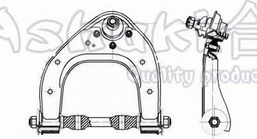 Ashuki 1476-0005 - Braccio oscillante, Sospensione ruota autozon.pro