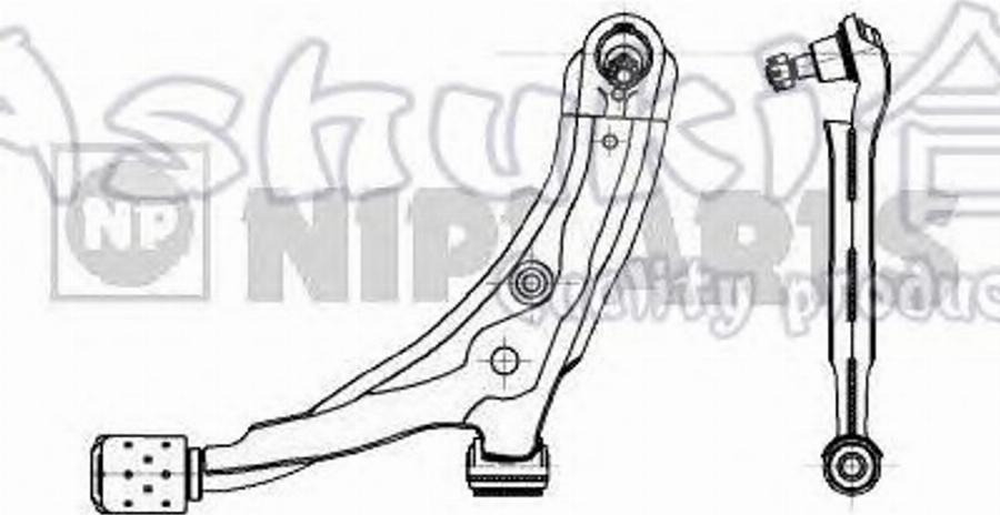 Ashuki 1470-7001 - Braccio oscillante, Sospensione ruota autozon.pro