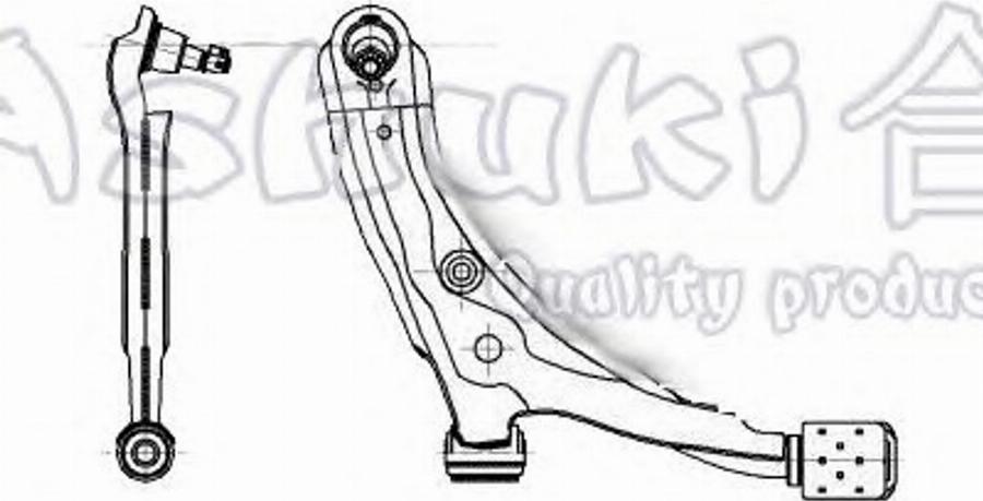 Ashuki 1473-7001 - Braccio oscillante, Sospensione ruota autozon.pro