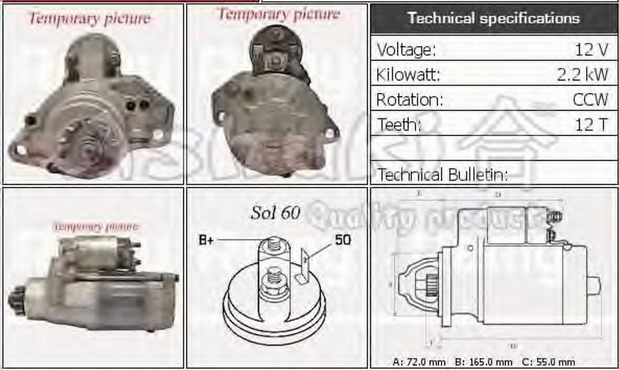 Ashuki 1563-9601 - Motorino d'avviamento autozon.pro