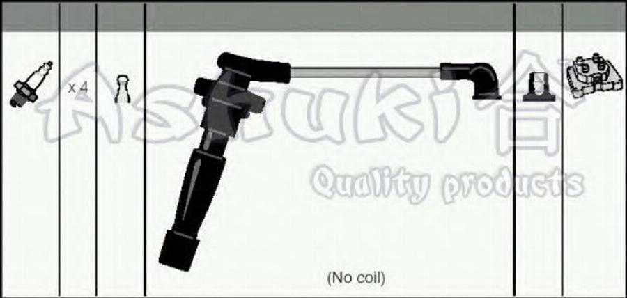 Ashuki 1614-1104 - Kit cavi accensione autozon.pro