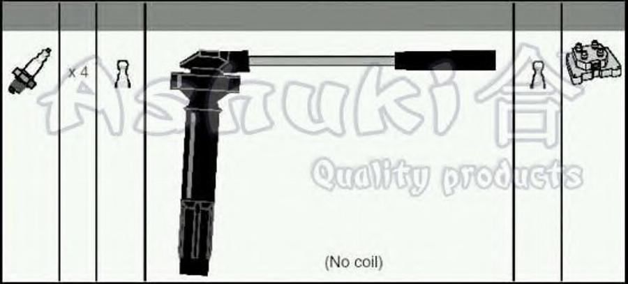 Ashuki 1614-1107 - Kit cavi accensione autozon.pro