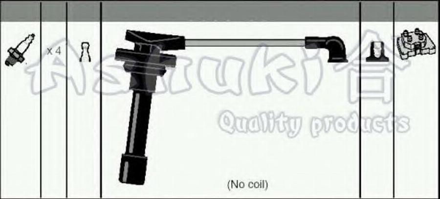 Ashuki 1614-1304 - Kit cavi accensione autozon.pro