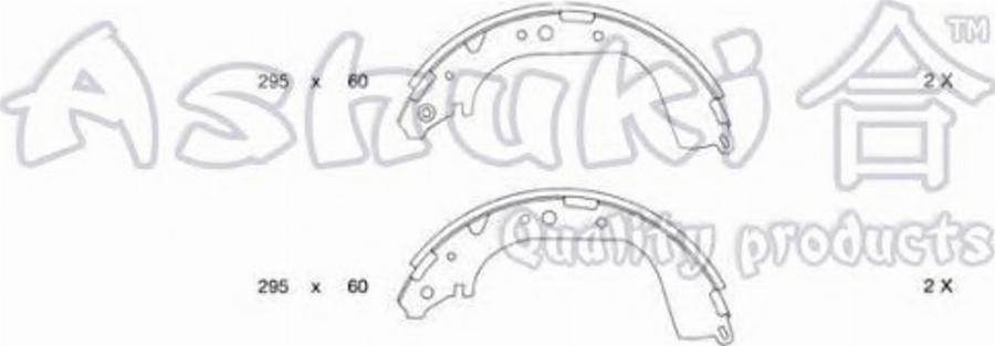 Ashuki 1050-0401 - Kit ganasce freno autozon.pro