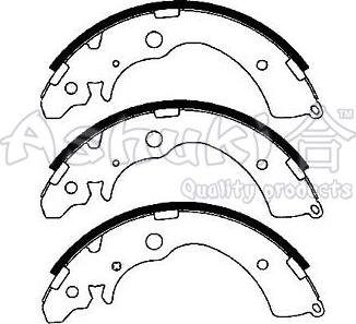 Ashuki 1050-0204 - Kit ganasce freno autozon.pro