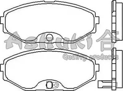 Ashuki 1080-4701 - Kit pastiglie freno, Freno a disco autozon.pro