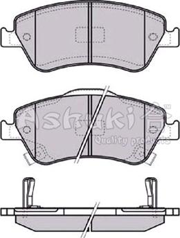 Ashuki 1080-0212 - Kit pastiglie freno, Freno a disco autozon.pro