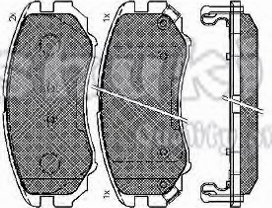 Ashuki 1080-1450 - Kit pastiglie freno, Freno a disco autozon.pro