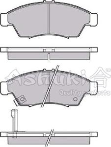 Ashuki 1080-3208 - Kit pastiglie freno, Freno a disco autozon.pro