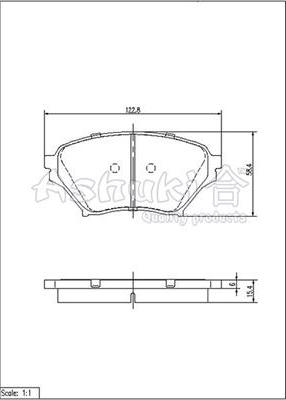 Ashuki 1080-2503 - Kit pastiglie freno, Freno a disco autozon.pro