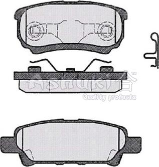 Ashuki 1083-4105 - Kit pastiglie freno, Freno a disco autozon.pro