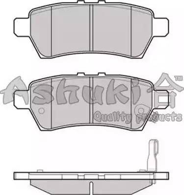 Ashuki 1083-0501 - Kit pastiglie freno, Freno a disco autozon.pro