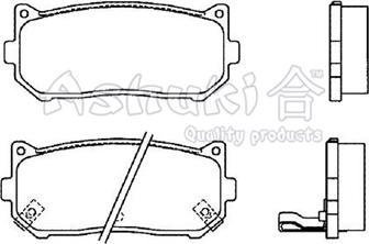 Ashuki 1083-1030 - Kit pastiglie freno, Freno a disco autozon.pro