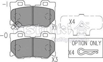 Ashuki 1083-3501 - Kit pastiglie freno, Freno a disco autozon.pro