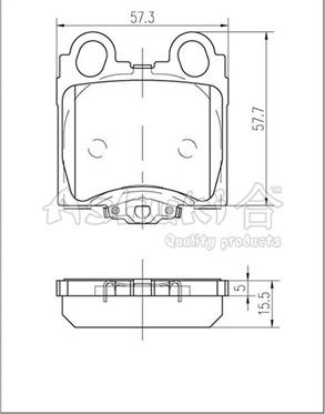 Ashuki 1083-7102 - Kit pastiglie freno, Freno a disco autozon.pro