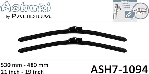 Ashuki ASH7-1094 - Spazzola tergi autozon.pro