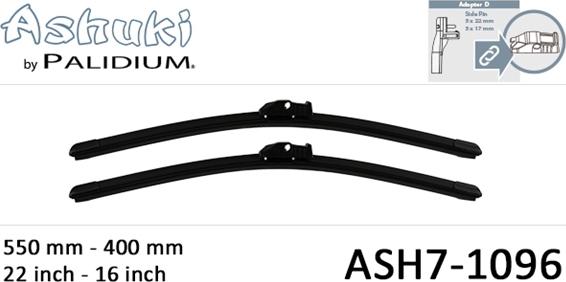 Ashuki ASH7-1096 - Spazzola tergi autozon.pro