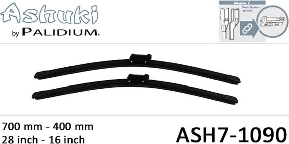 Ashuki ASH7-1090 - Spazzola tergi autozon.pro