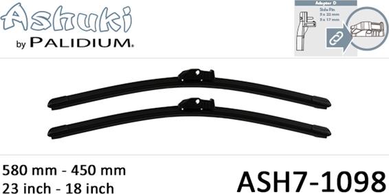 Ashuki ASH7-1098 - Spazzola tergi autozon.pro