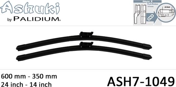 Ashuki ASH7-1049 - Spazzola tergi autozon.pro