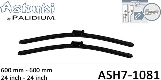 Ashuki ASH7-1081 - Spazzola tergi autozon.pro