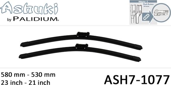 Ashuki ASH7-1077 - Spazzola tergi autozon.pro