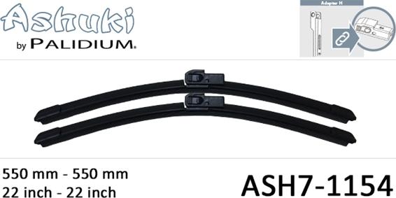 Ashuki ASH7-1154 - Spazzola tergi autozon.pro