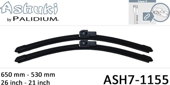 Ashuki ASH7-1155 - Spazzola tergi autozon.pro