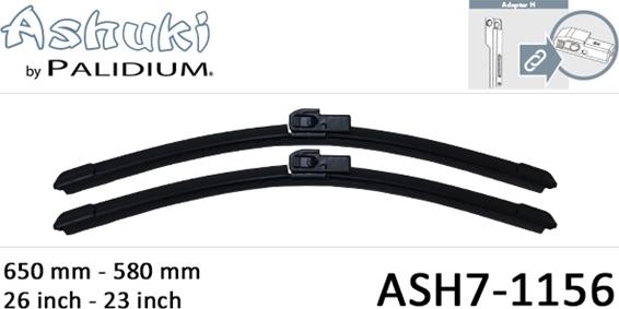 Ashuki ASH7-1156 - Spazzola tergi autozon.pro