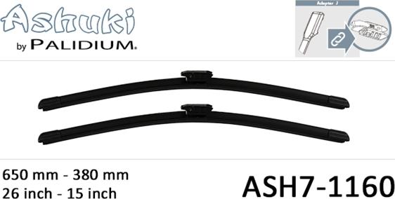 Ashuki ASH7-1160 - Spazzola tergi autozon.pro