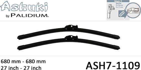 Ashuki ASH7-1109 - Spazzola tergi autozon.pro