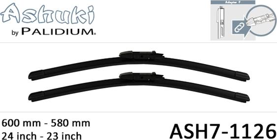 Ashuki ASH7-1126 - Spazzola tergi autozon.pro