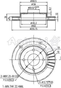 Ashuki C650-01 - Discofreno autozon.pro