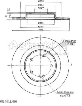 Ashuki C652-55 - Discofreno autozon.pro