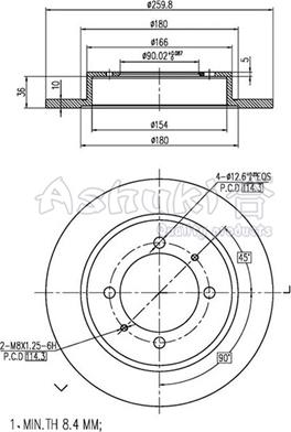 Ashuki C657-12 - Discofreno autozon.pro