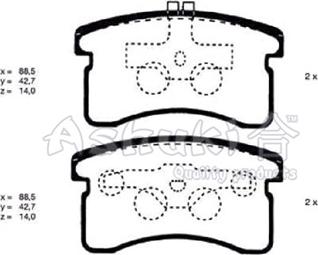 Ashuki D091-05 - Kit pastiglie freno, Freno a disco autozon.pro
